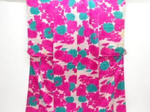 大正ロマン　紋錦紗　菊模様着物